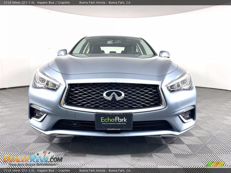 2018 Infiniti Q50 3.0t Hagane Blue / Graphite Photo #2