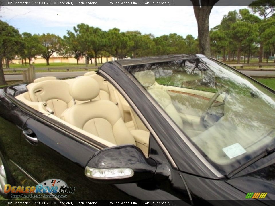 2005 Mercedes-Benz CLK 320 Cabriolet Black / Stone Photo #21