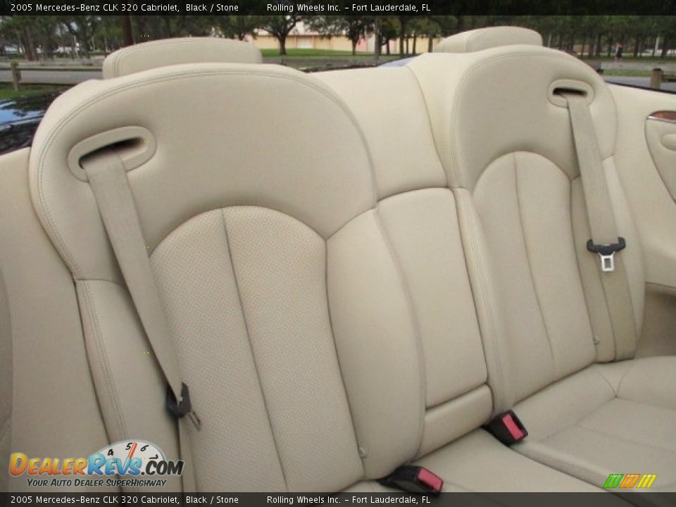 2005 Mercedes-Benz CLK 320 Cabriolet Black / Stone Photo #24