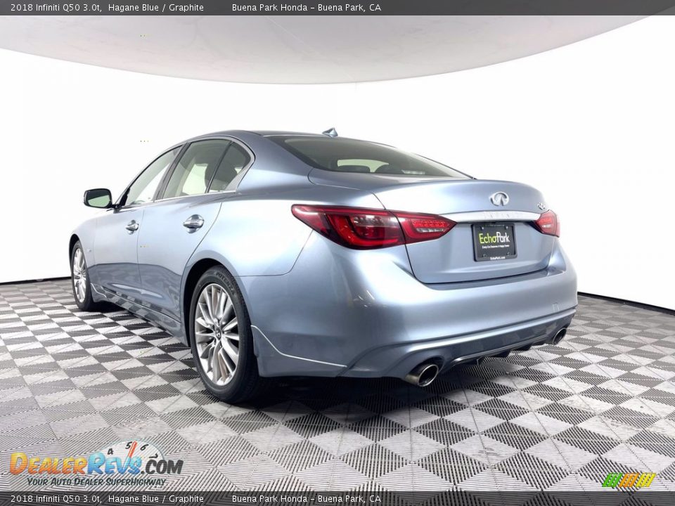 2018 Infiniti Q50 3.0t Hagane Blue / Graphite Photo #5