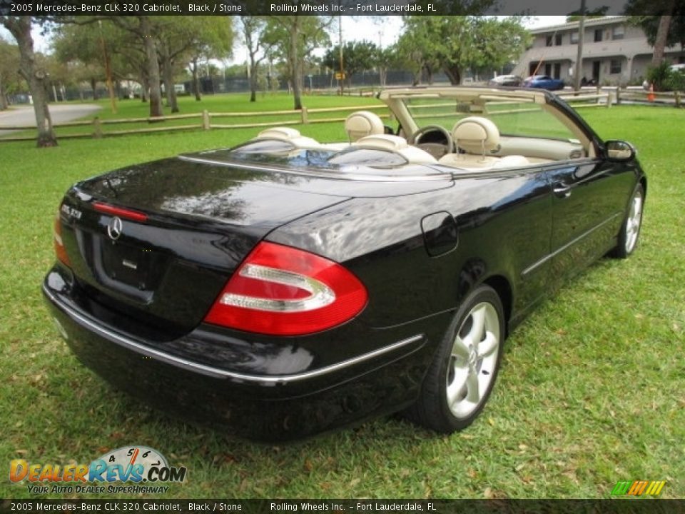 2005 Mercedes-Benz CLK 320 Cabriolet Black / Stone Photo #27