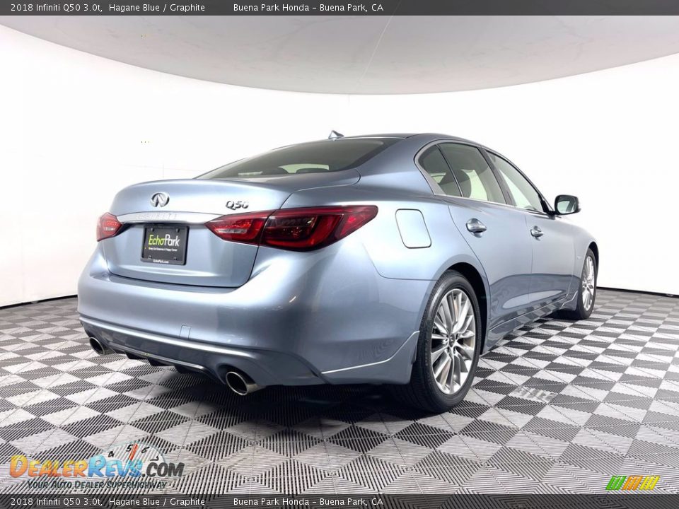 2018 Infiniti Q50 3.0t Hagane Blue / Graphite Photo #7