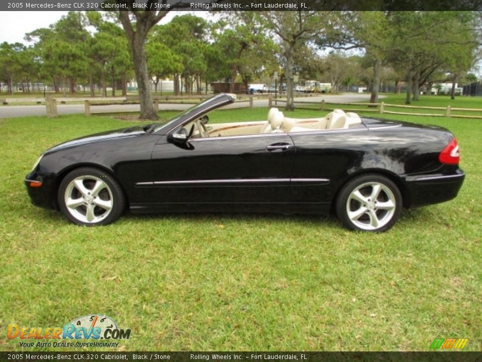 2005 Mercedes-Benz CLK 320 Cabriolet Black / Stone Photo #29