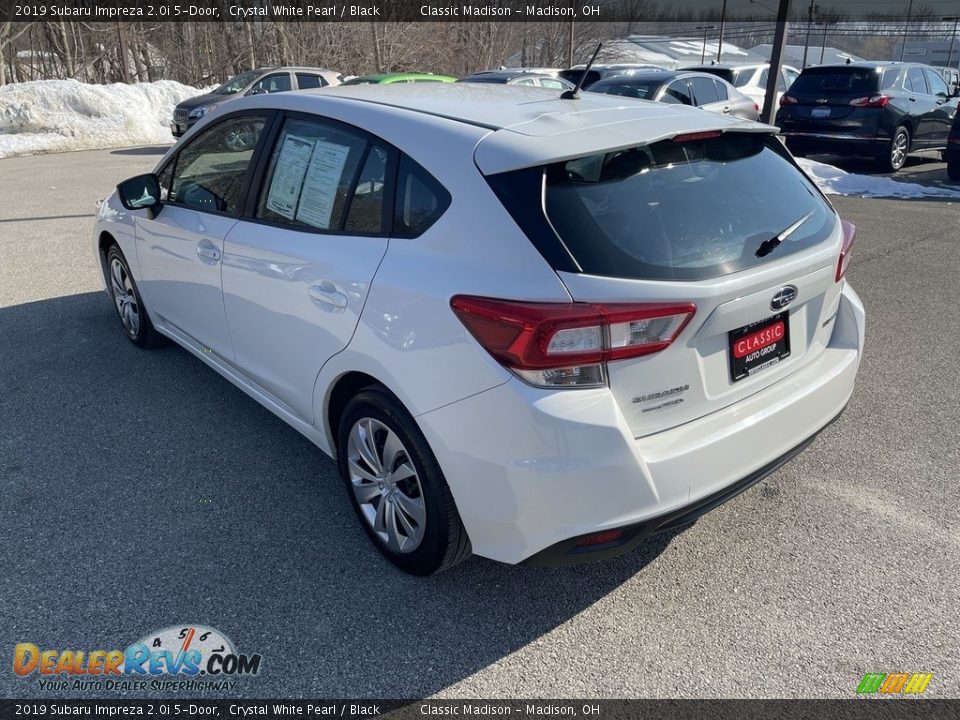 2019 Subaru Impreza 2.0i 5-Door Crystal White Pearl / Black Photo #2