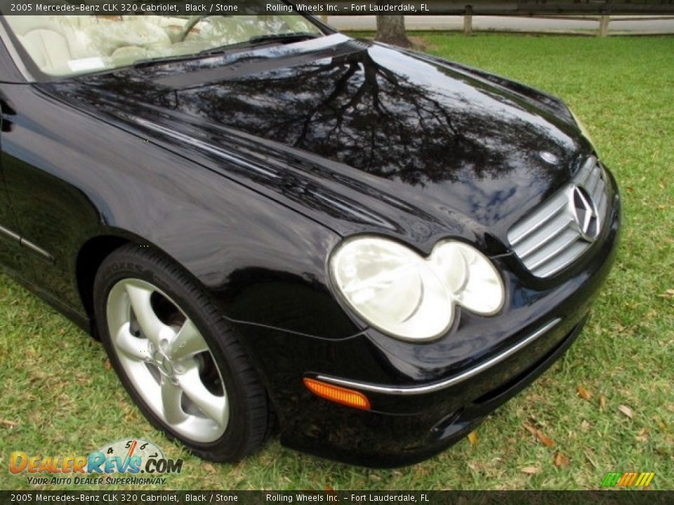 2005 Mercedes-Benz CLK 320 Cabriolet Black / Stone Photo #34