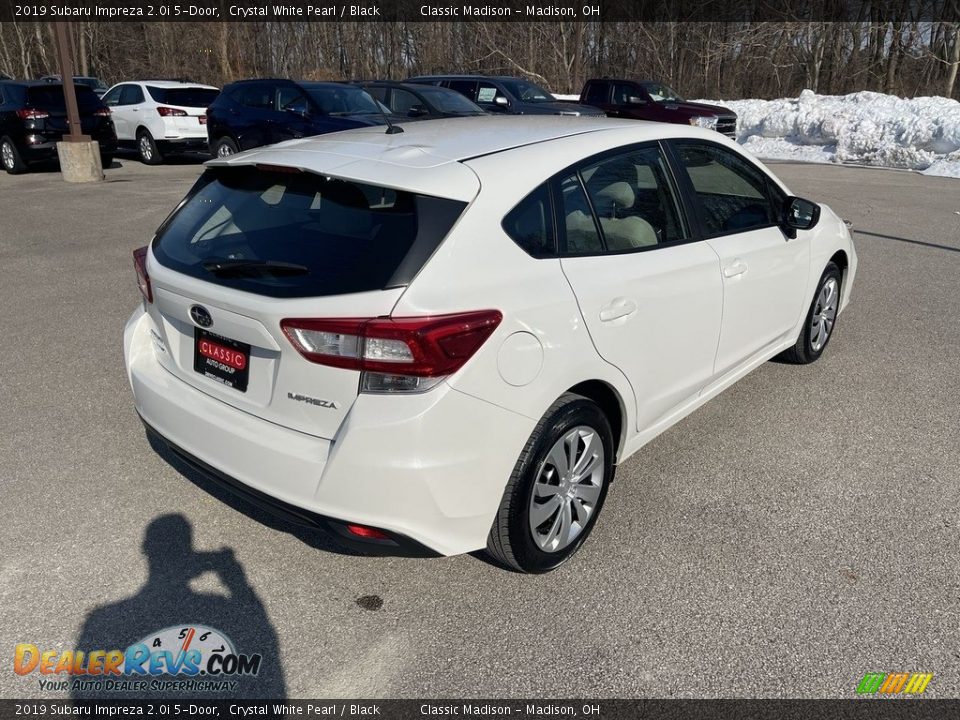 2019 Subaru Impreza 2.0i 5-Door Crystal White Pearl / Black Photo #3