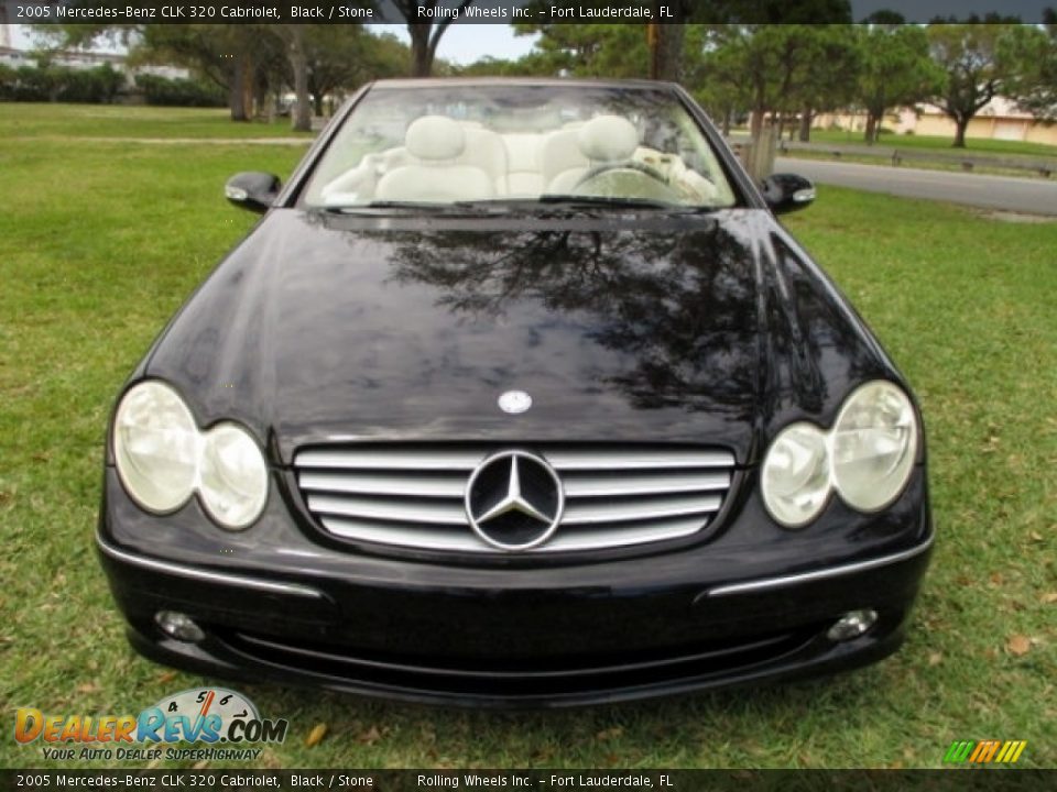 2005 Mercedes-Benz CLK 320 Cabriolet Black / Stone Photo #36