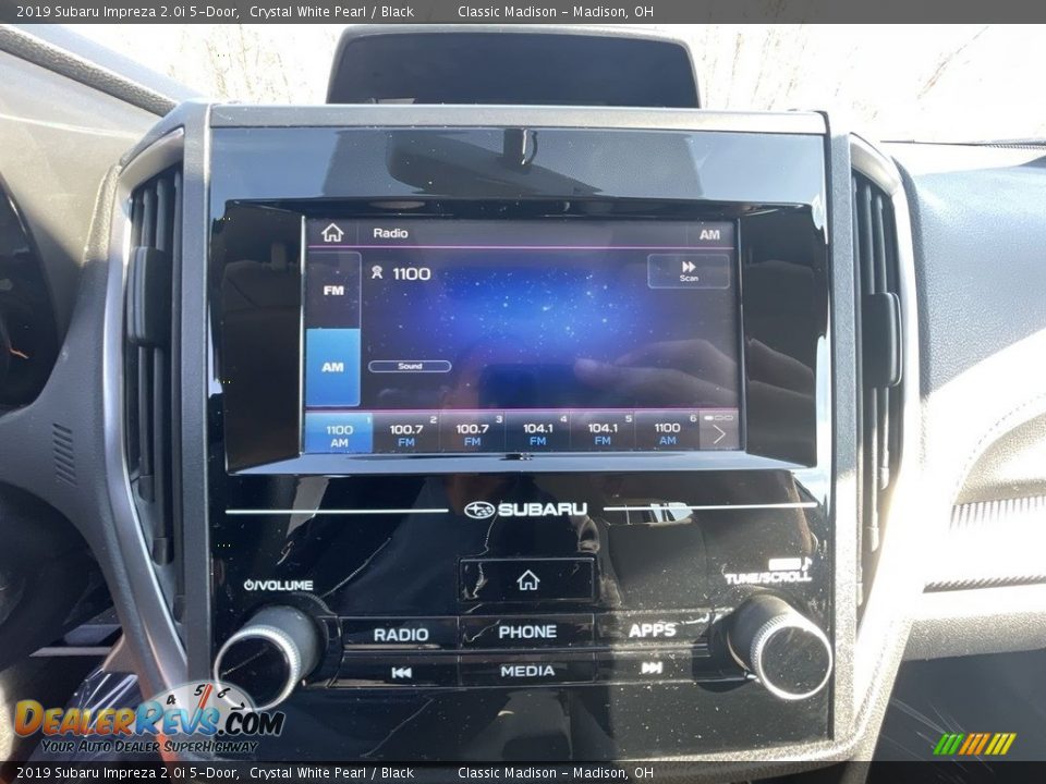 2019 Subaru Impreza 2.0i 5-Door Crystal White Pearl / Black Photo #12