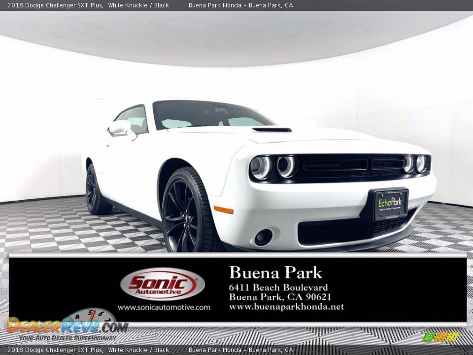 2018 Dodge Challenger SXT Plus White Knuckle / Black Photo #1