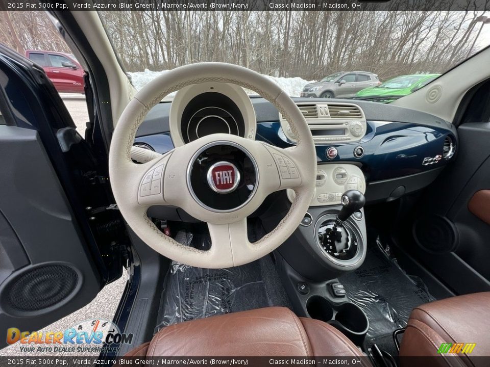 Front Seat of 2015 Fiat 500c Pop Photo #10