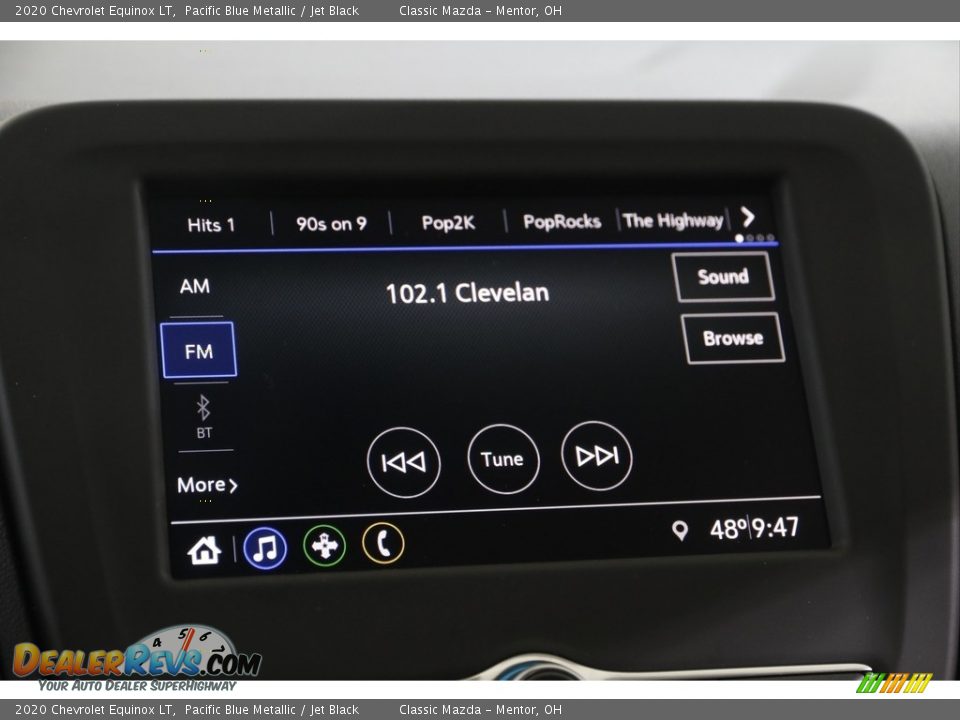 2020 Chevrolet Equinox LT Pacific Blue Metallic / Jet Black Photo #10