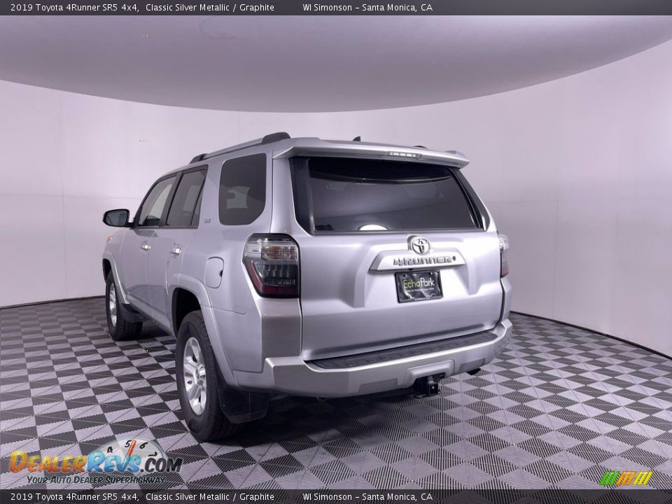 2019 Toyota 4Runner SR5 4x4 Classic Silver Metallic / Graphite Photo #5