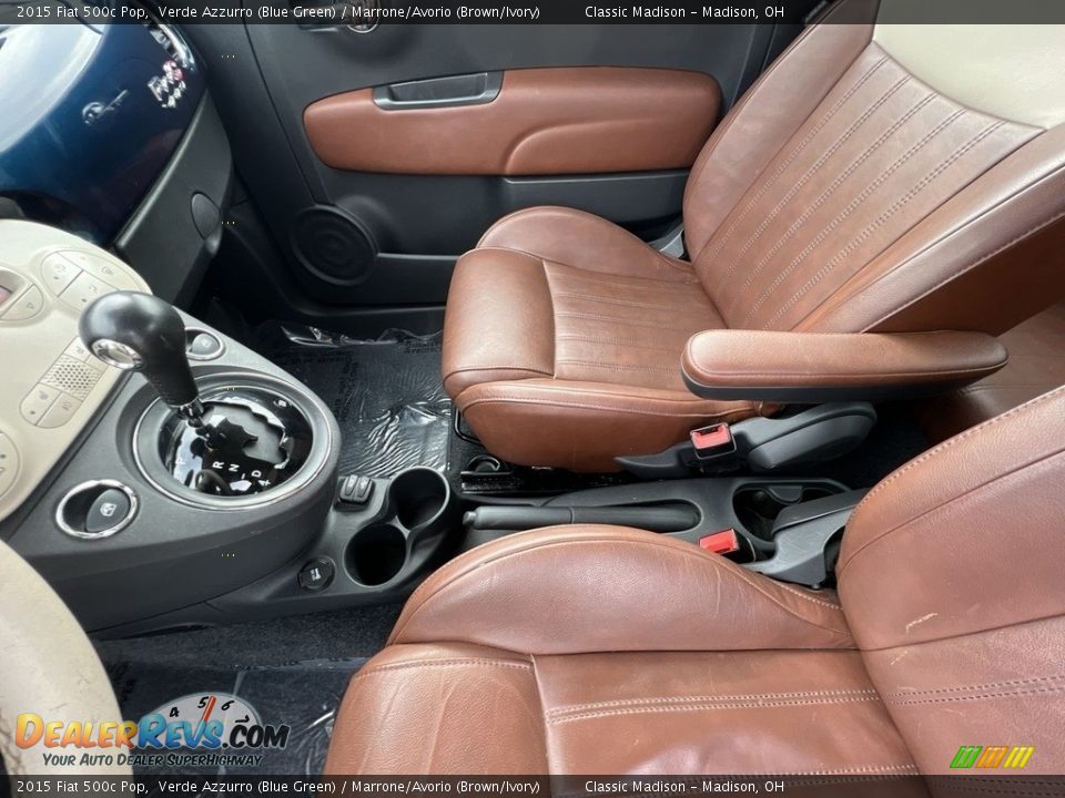 Front Seat of 2015 Fiat 500c Pop Photo #15