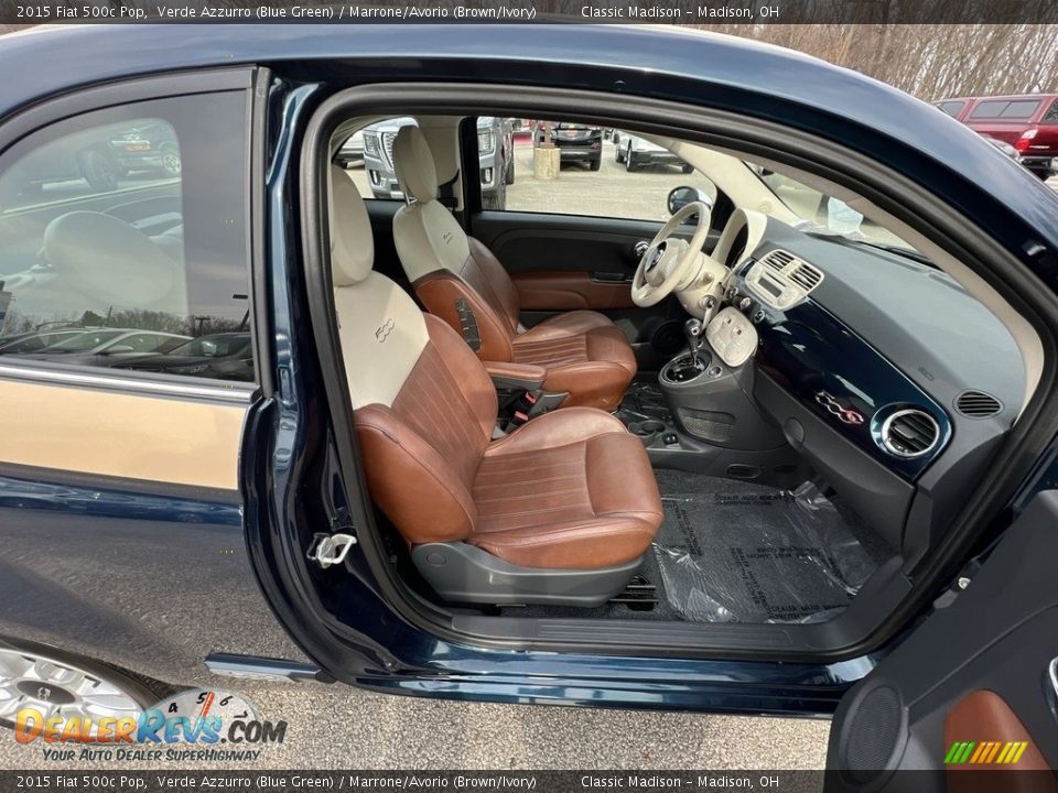 Front Seat of 2015 Fiat 500c Pop Photo #18