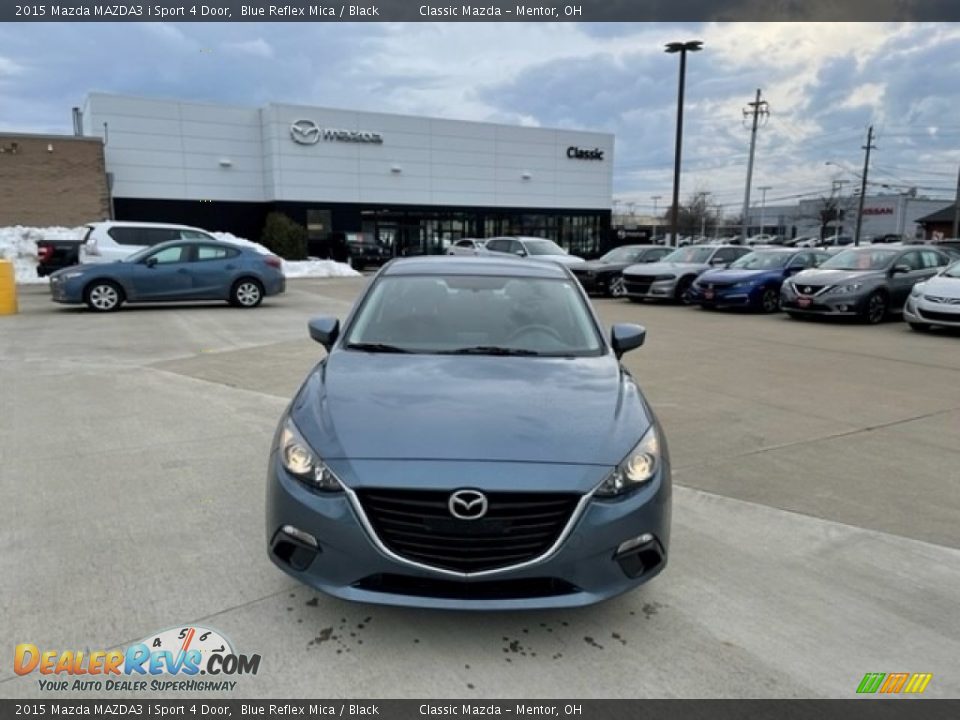 2015 Mazda MAZDA3 i Sport 4 Door Blue Reflex Mica / Black Photo #1