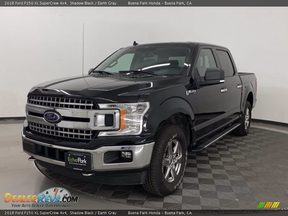 2018 Ford F150 XL SuperCrew 4x4 Shadow Black / Earth Gray Photo #3