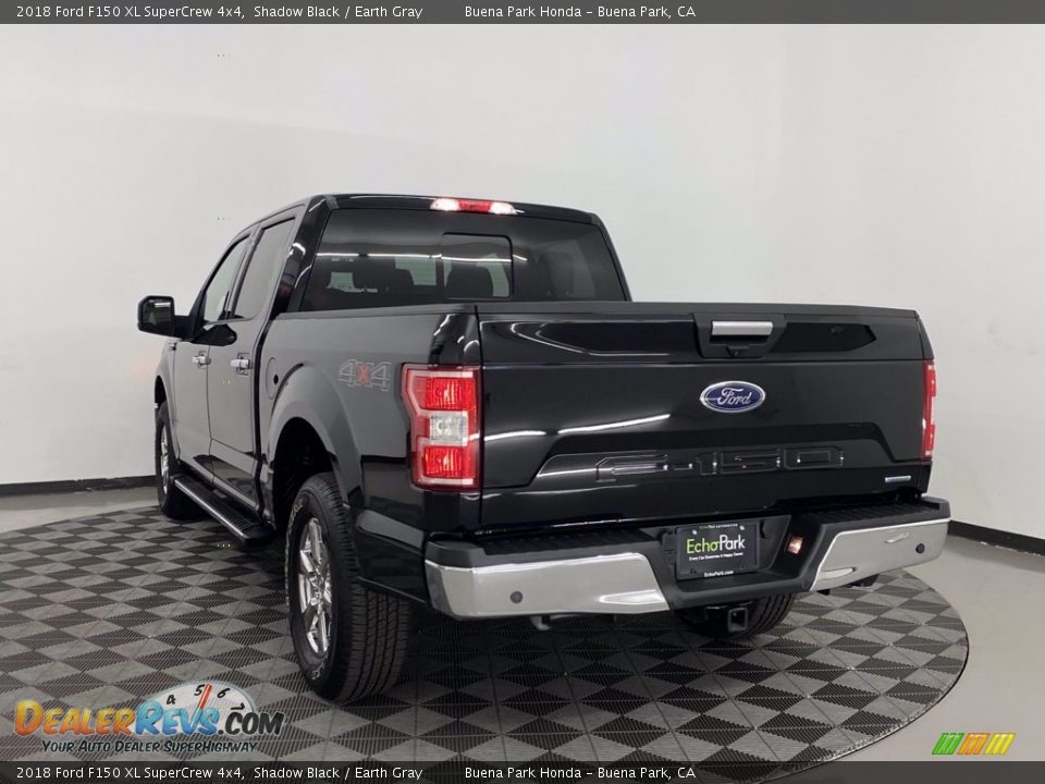 2018 Ford F150 XL SuperCrew 4x4 Shadow Black / Earth Gray Photo #5