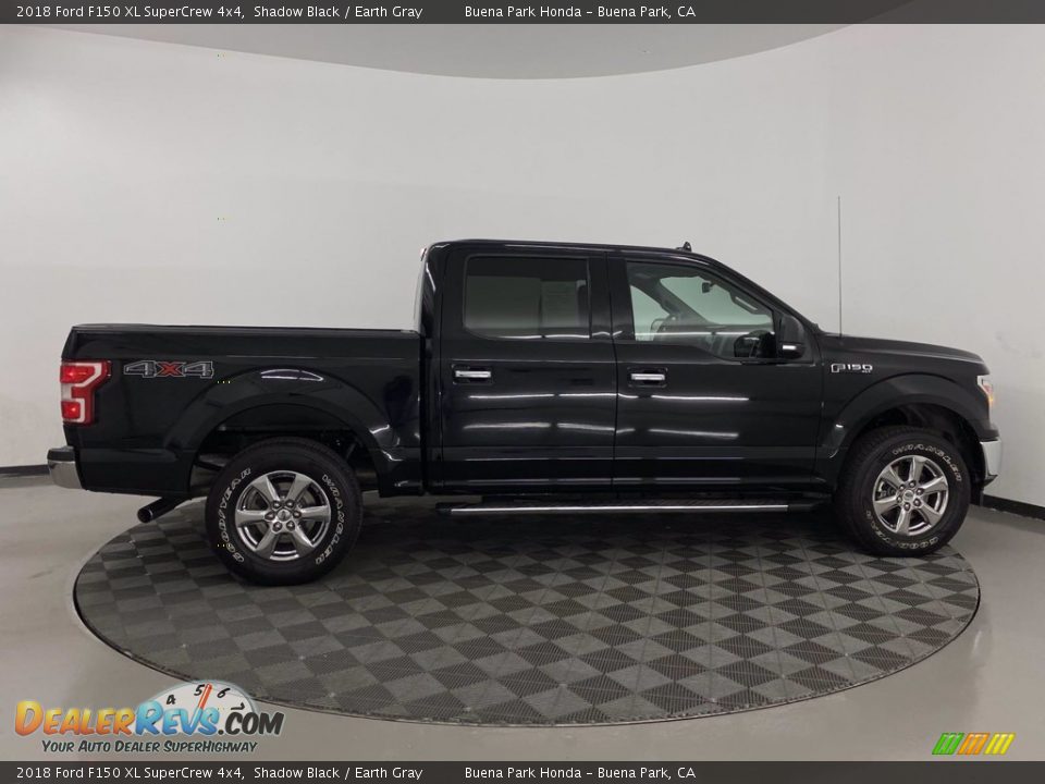 2018 Ford F150 XL SuperCrew 4x4 Shadow Black / Earth Gray Photo #8