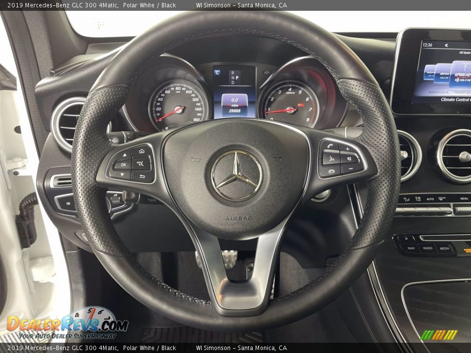 2019 Mercedes-Benz GLC 300 4Matic Polar White / Black Photo #15