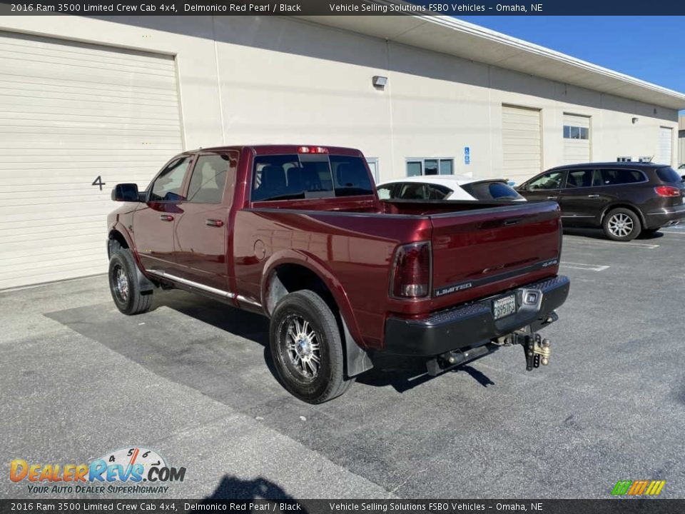 2016 Ram 3500 Limited Crew Cab 4x4 Delmonico Red Pearl / Black Photo #15