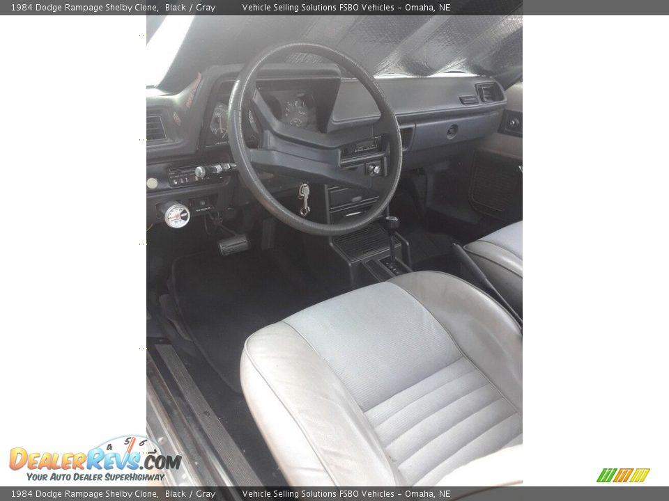 Front Seat of 1984 Dodge Rampage Shelby Clone Photo #5