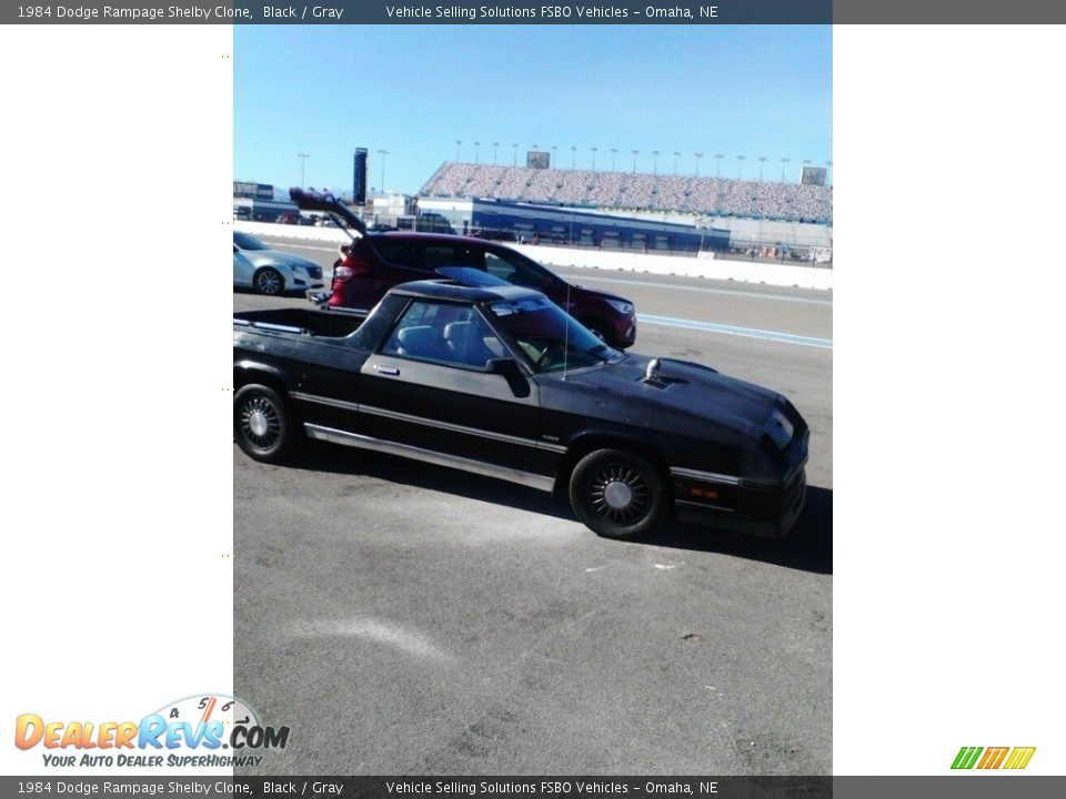 1984 Dodge Rampage Shelby Clone Black / Gray Photo #10