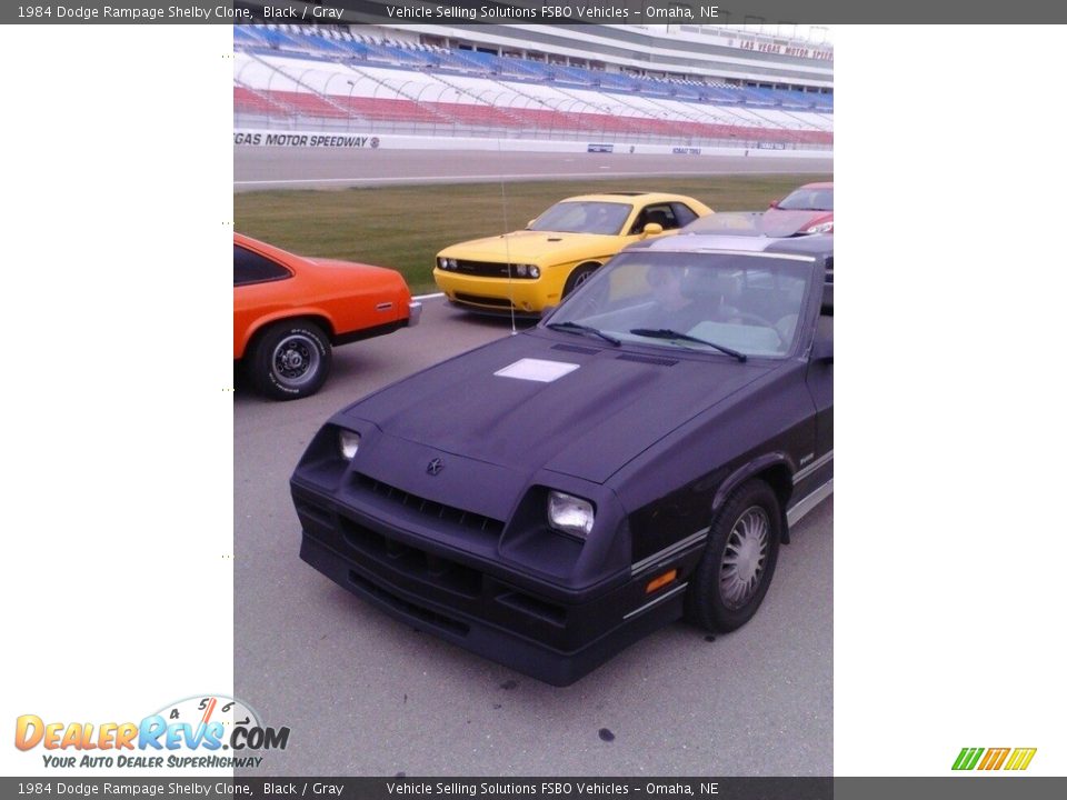 1984 Dodge Rampage Shelby Clone Black / Gray Photo #12