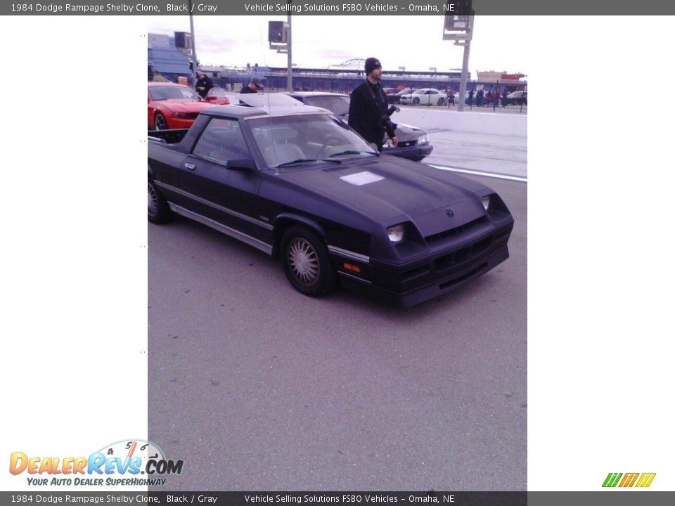 1984 Dodge Rampage Shelby Clone Black / Gray Photo #15