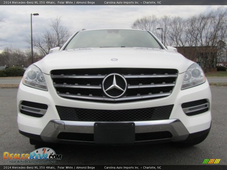 2014 Mercedes-Benz ML 350 4Matic Polar White / Almond Beige Photo #4