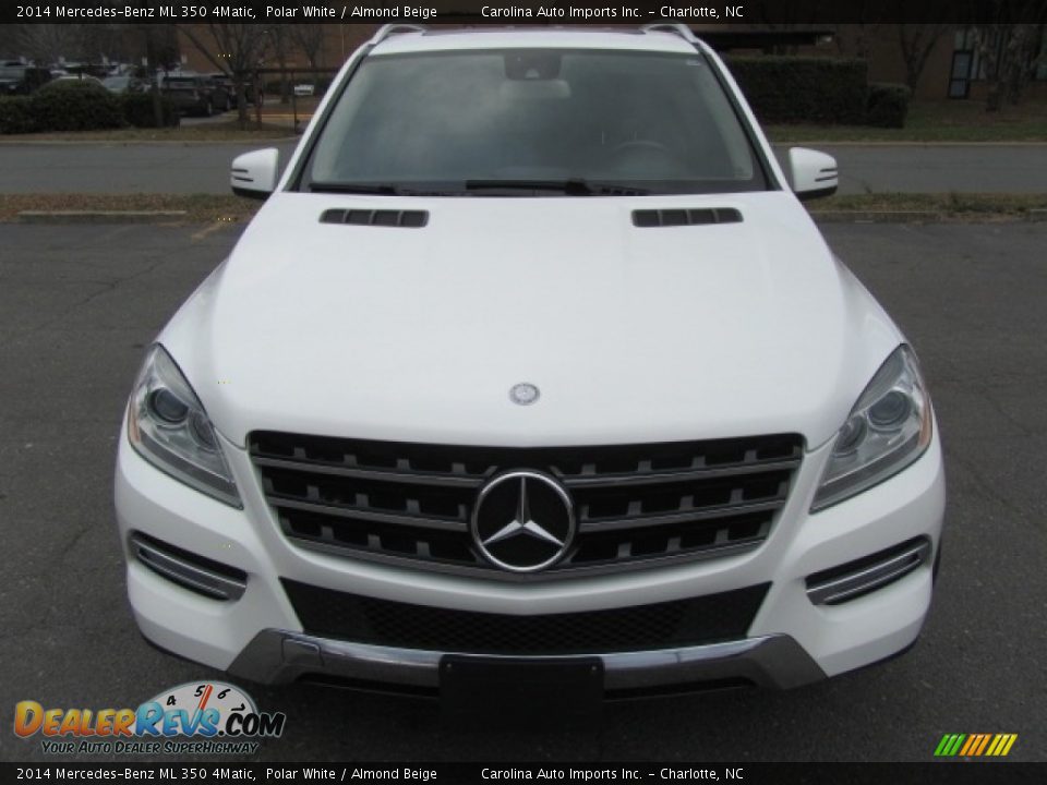 2014 Mercedes-Benz ML 350 4Matic Polar White / Almond Beige Photo #5