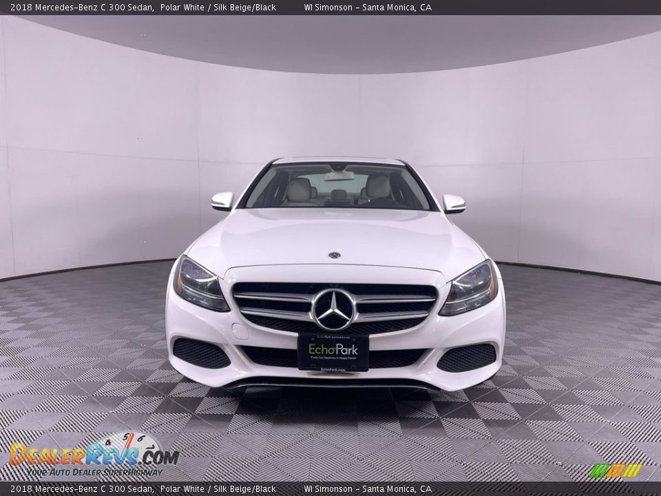 2018 Mercedes-Benz C 300 Sedan Polar White / Silk Beige/Black Photo #2