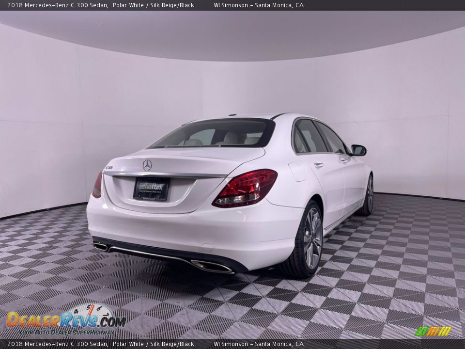 2018 Mercedes-Benz C 300 Sedan Polar White / Silk Beige/Black Photo #7