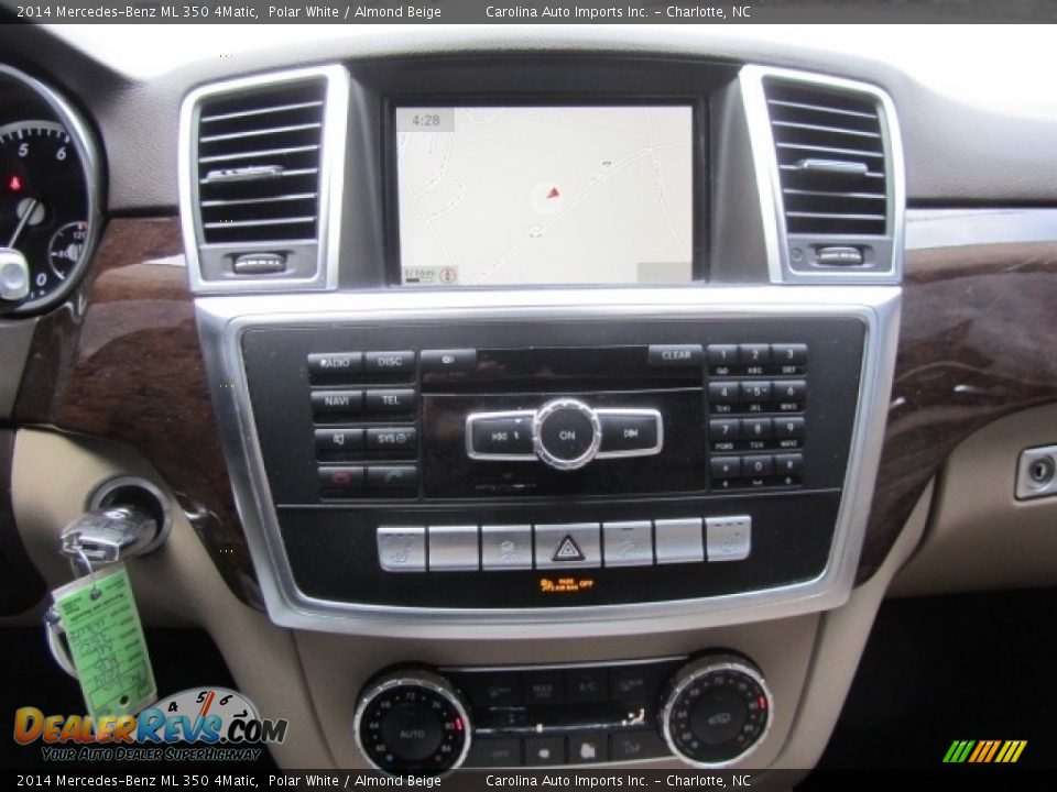 2014 Mercedes-Benz ML 350 4Matic Polar White / Almond Beige Photo #15