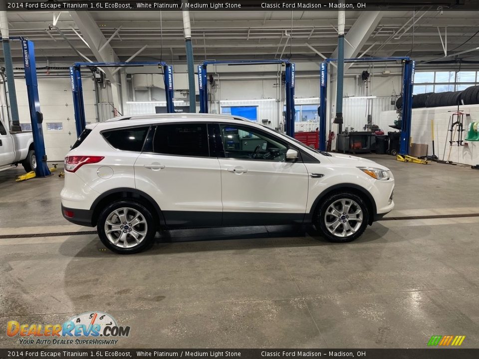 2014 Ford Escape Titanium 1.6L EcoBoost White Platinum / Medium Light Stone Photo #4