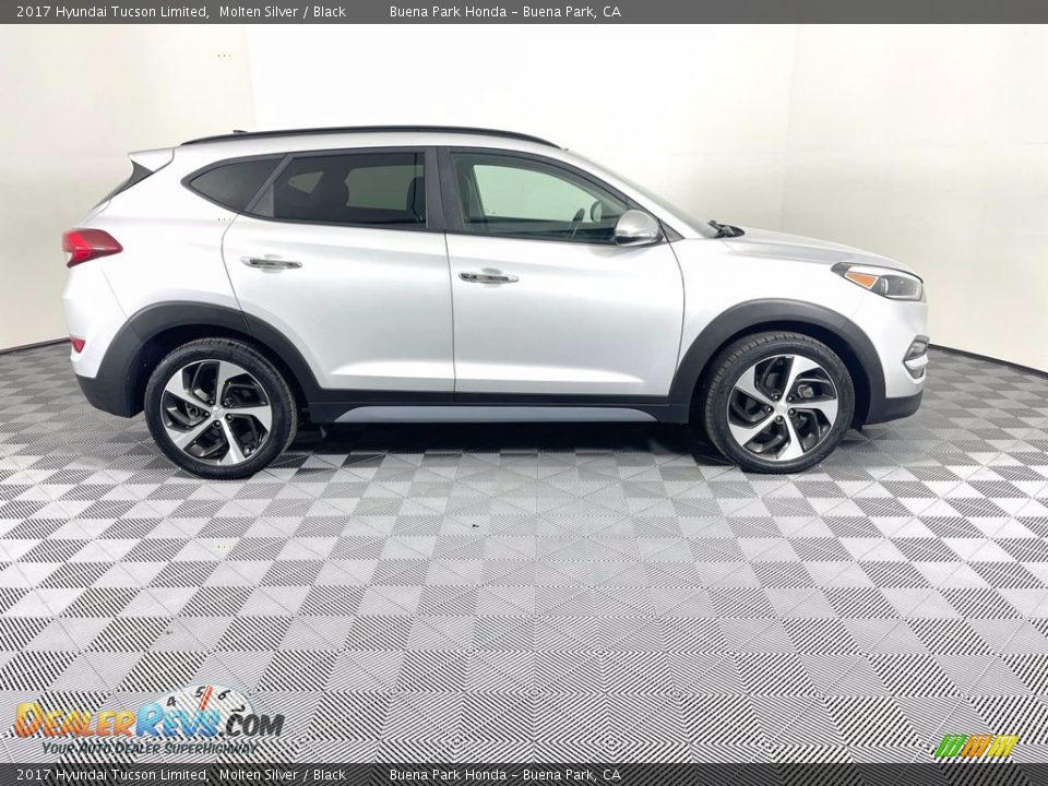 2017 Hyundai Tucson Limited Molten Silver / Black Photo #8