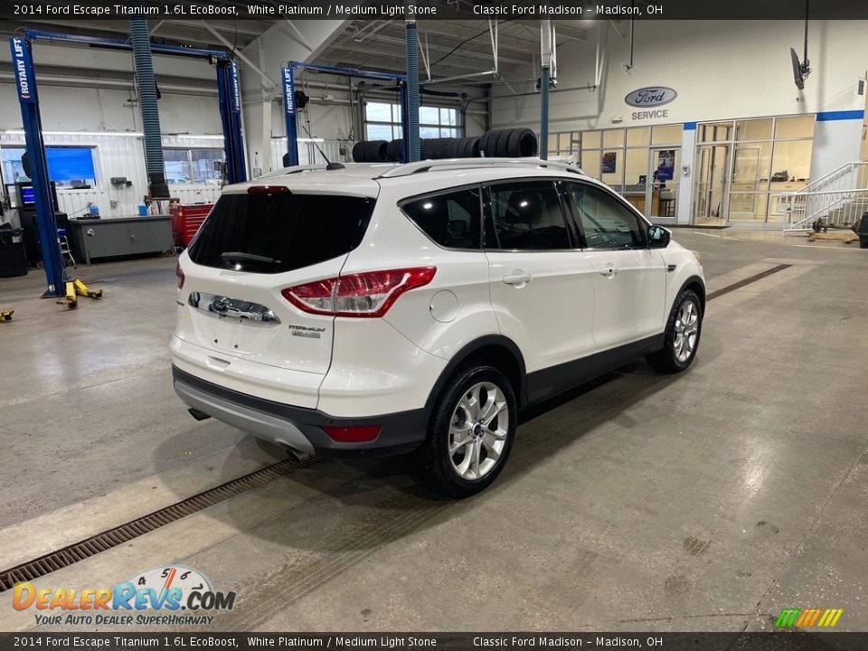 2014 Ford Escape Titanium 1.6L EcoBoost White Platinum / Medium Light Stone Photo #5