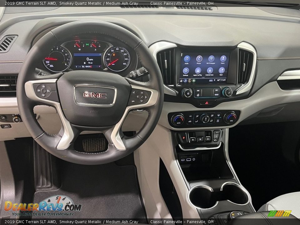 2019 GMC Terrain SLT AWD Smokey Quartz Metallic / Medium Ash Gray Photo #12