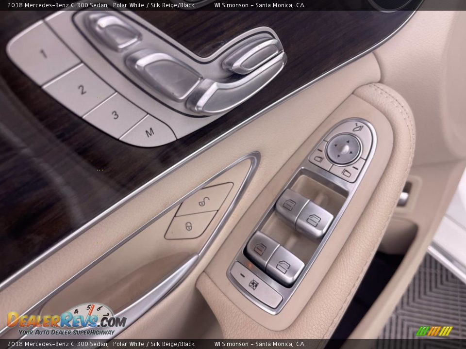 2018 Mercedes-Benz C 300 Sedan Polar White / Silk Beige/Black Photo #11