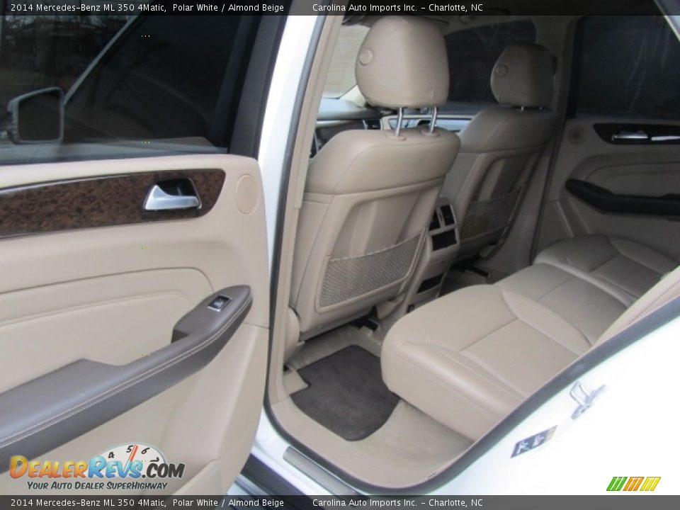 2014 Mercedes-Benz ML 350 4Matic Polar White / Almond Beige Photo #19