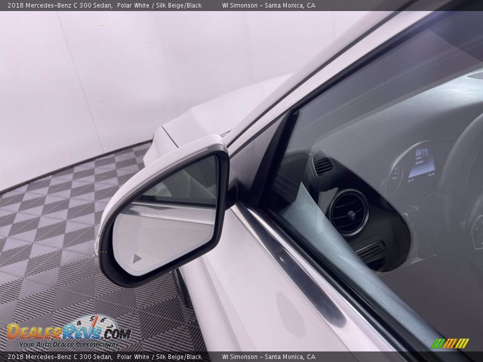 2018 Mercedes-Benz C 300 Sedan Polar White / Silk Beige/Black Photo #12