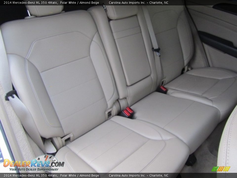 2014 Mercedes-Benz ML 350 4Matic Polar White / Almond Beige Photo #24