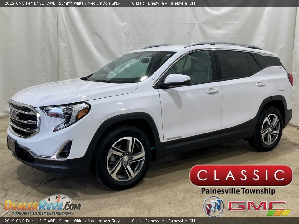 2019 GMC Terrain SLT AWD Summit White / Medium Ash Gray Photo #1