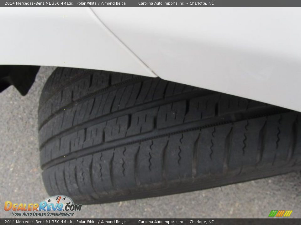 2014 Mercedes-Benz ML 350 4Matic Polar White / Almond Beige Photo #27