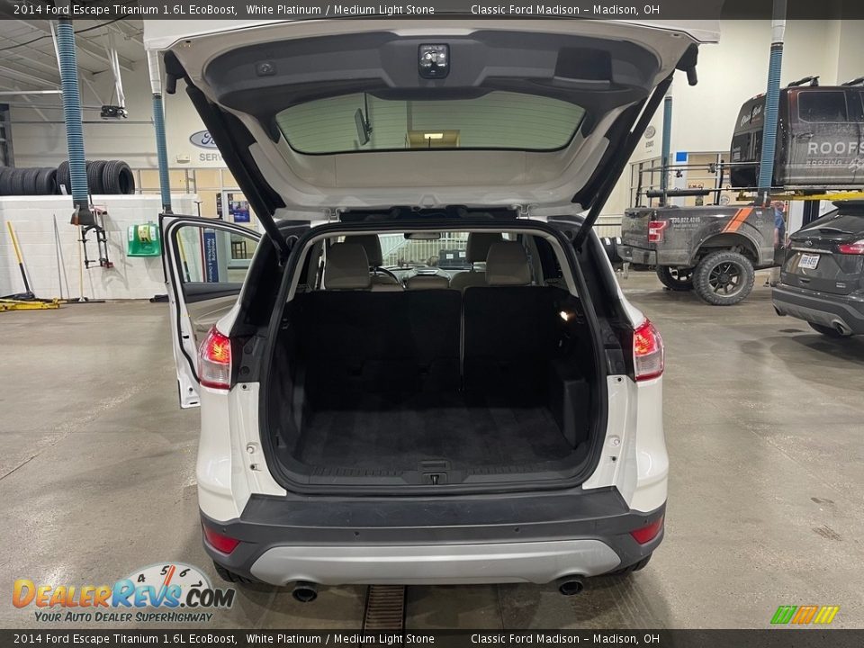 2014 Ford Escape Titanium 1.6L EcoBoost White Platinum / Medium Light Stone Photo #14