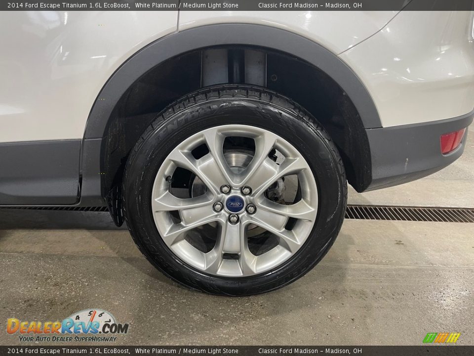 2014 Ford Escape Titanium 1.6L EcoBoost White Platinum / Medium Light Stone Photo #15