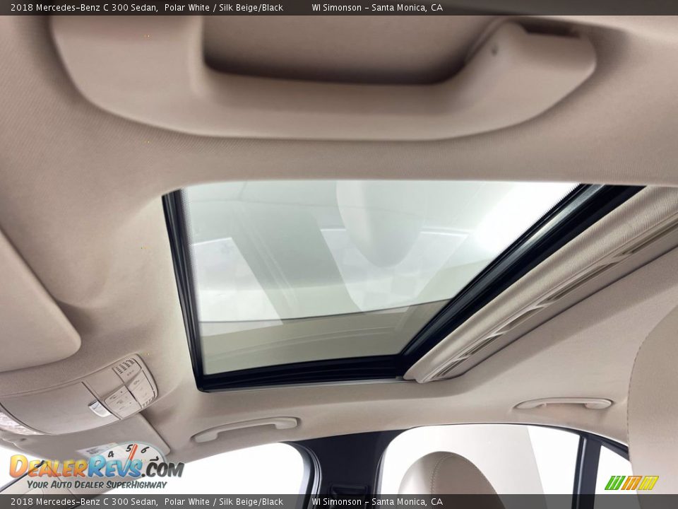 2018 Mercedes-Benz C 300 Sedan Polar White / Silk Beige/Black Photo #21