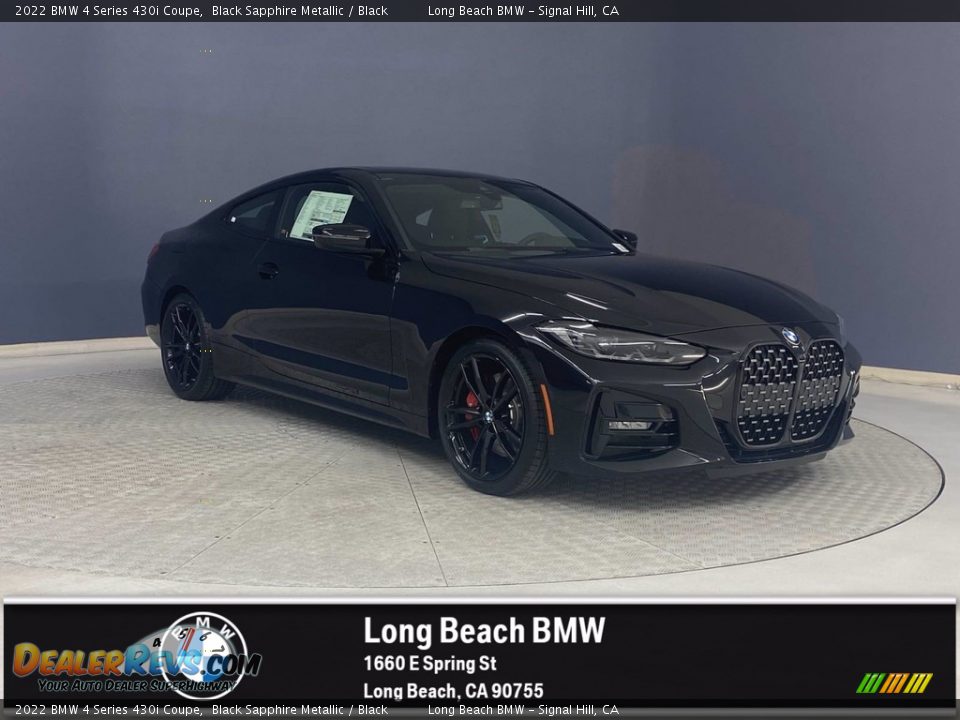 2022 BMW 4 Series 430i Coupe Black Sapphire Metallic / Black Photo #1