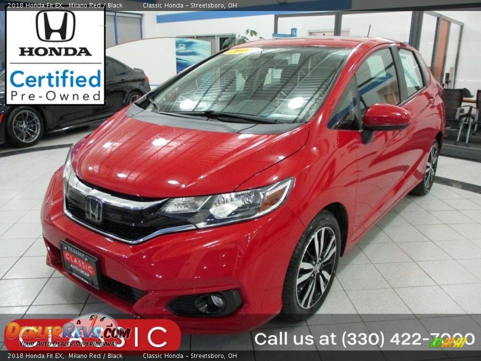 2018 Honda Fit EX Milano Red / Black Photo #1