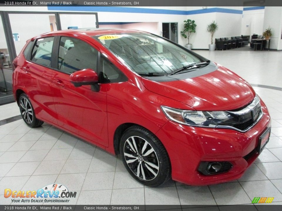 2018 Honda Fit EX Milano Red / Black Photo #3