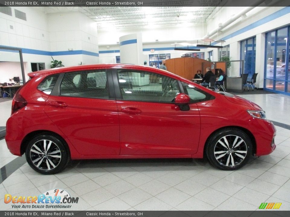 2018 Honda Fit EX Milano Red / Black Photo #4